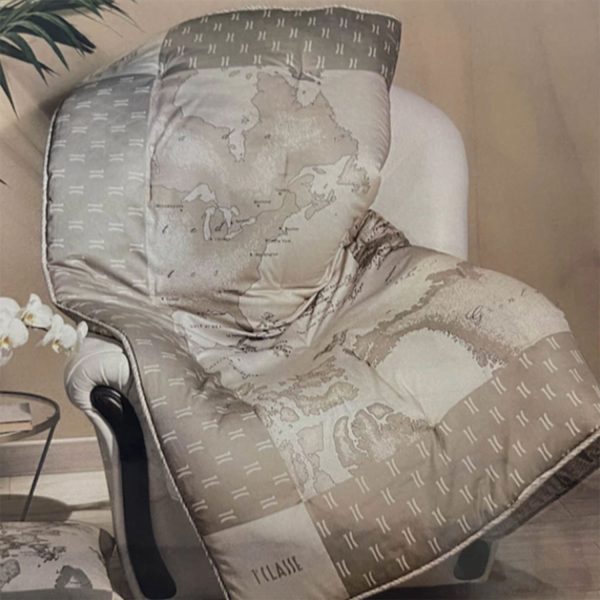 Plaid Geo Safari per Divano in Raso di Cotone 1° Classe Alviero Martini