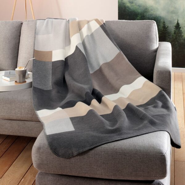 Coperta Plaid Black Part Biederlack