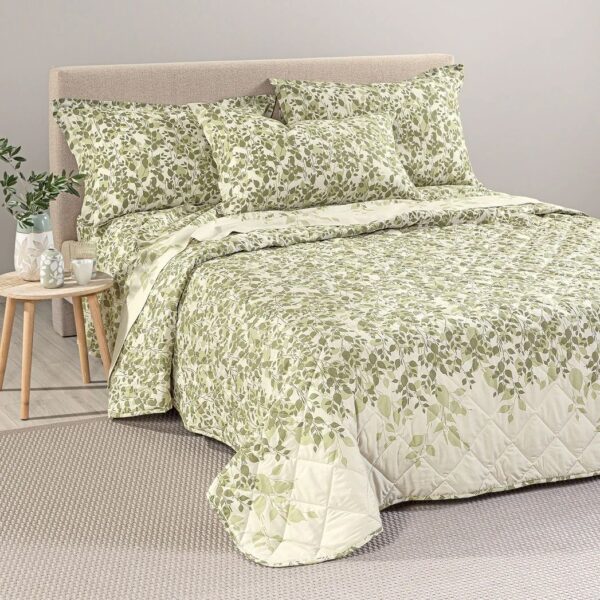 Copriletto Trapuntato In Cotone Chiara Caleffi