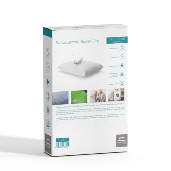 Soluko | Salvacuscino Super Dry Federa Impermeabile Ipoallergenica Traspirante