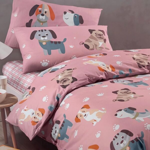 Parure Copripiumino Cuccioli in Cotone Caleffi