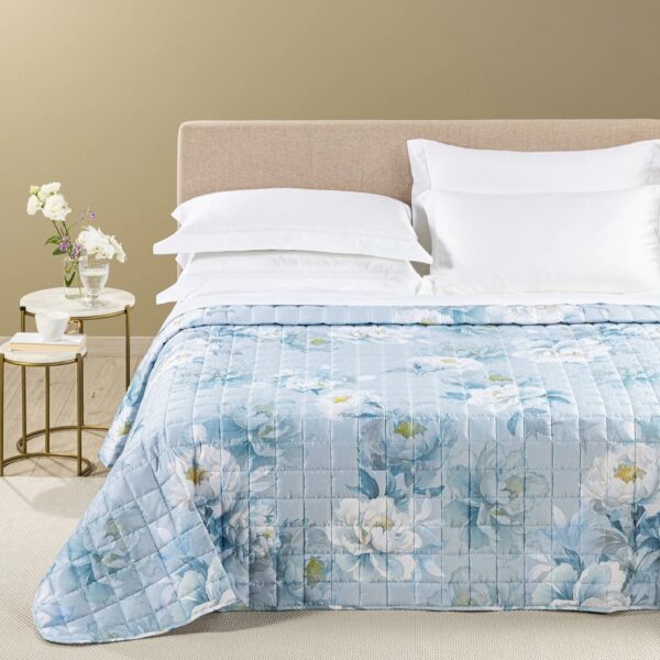 Copriletto Trapuntato In Raso Di Cotone Eloise Caleffi